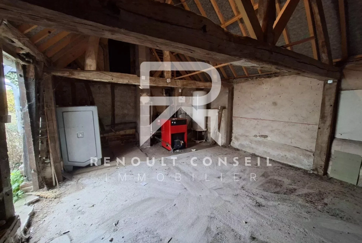 Longère à rénover à Barquet (27170) — Maison ancienne avec dépendance et garage 