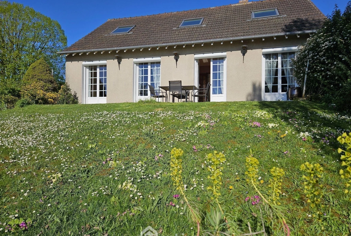 Maison de plain-pied avec sous-sol et grand terrain à Nemours 
