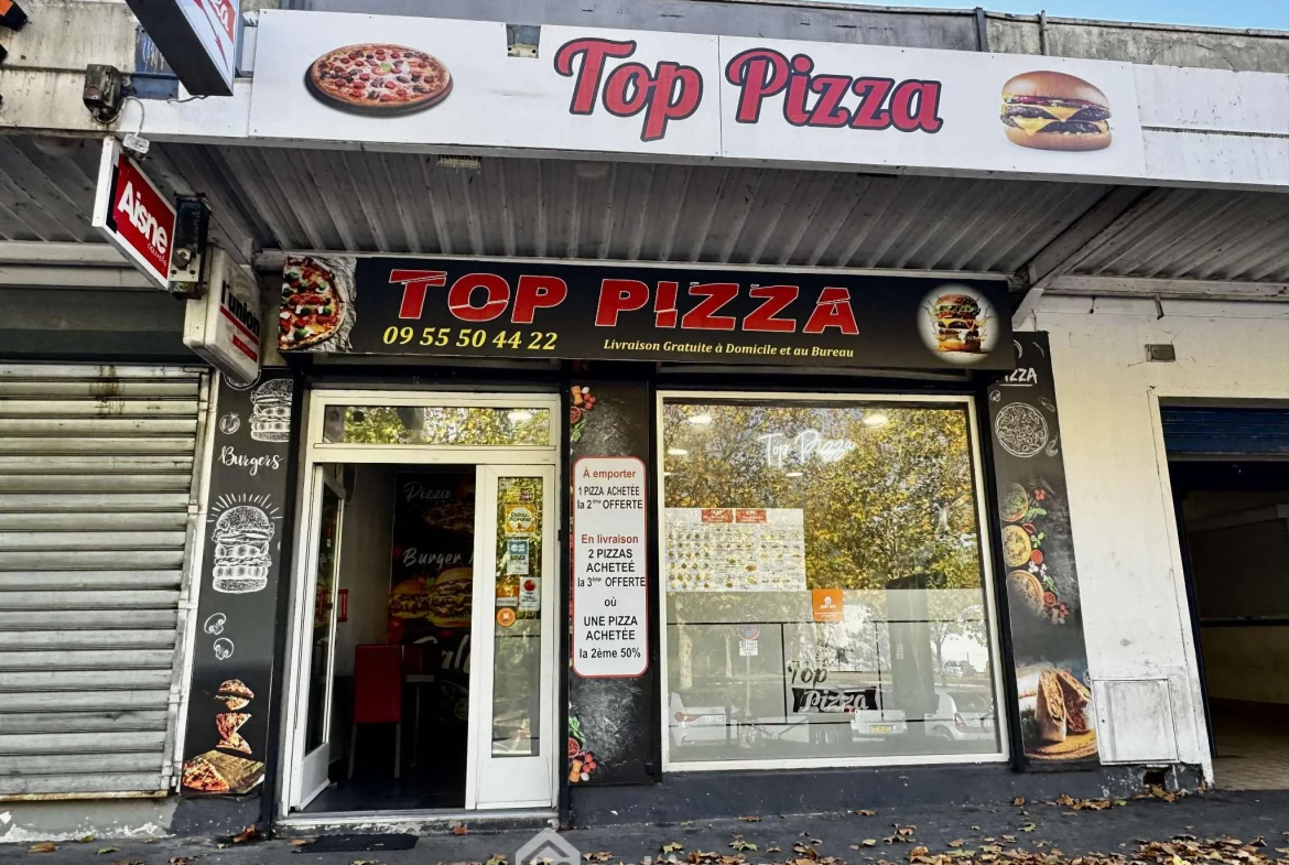 Fonds de commerce de pizzeria de 58 m² à Saint-Quentin à vendre 