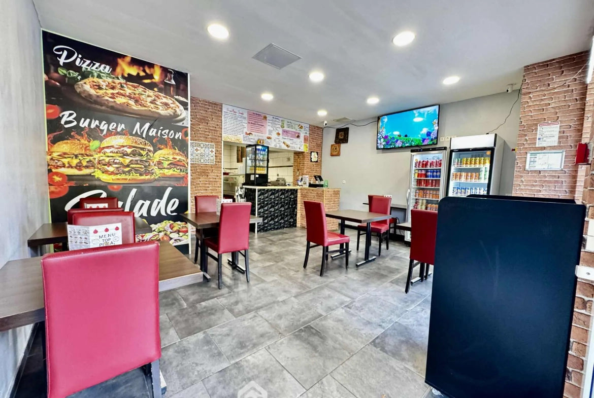 Fonds de commerce de pizzeria de 58 m² à Saint-Quentin à vendre 