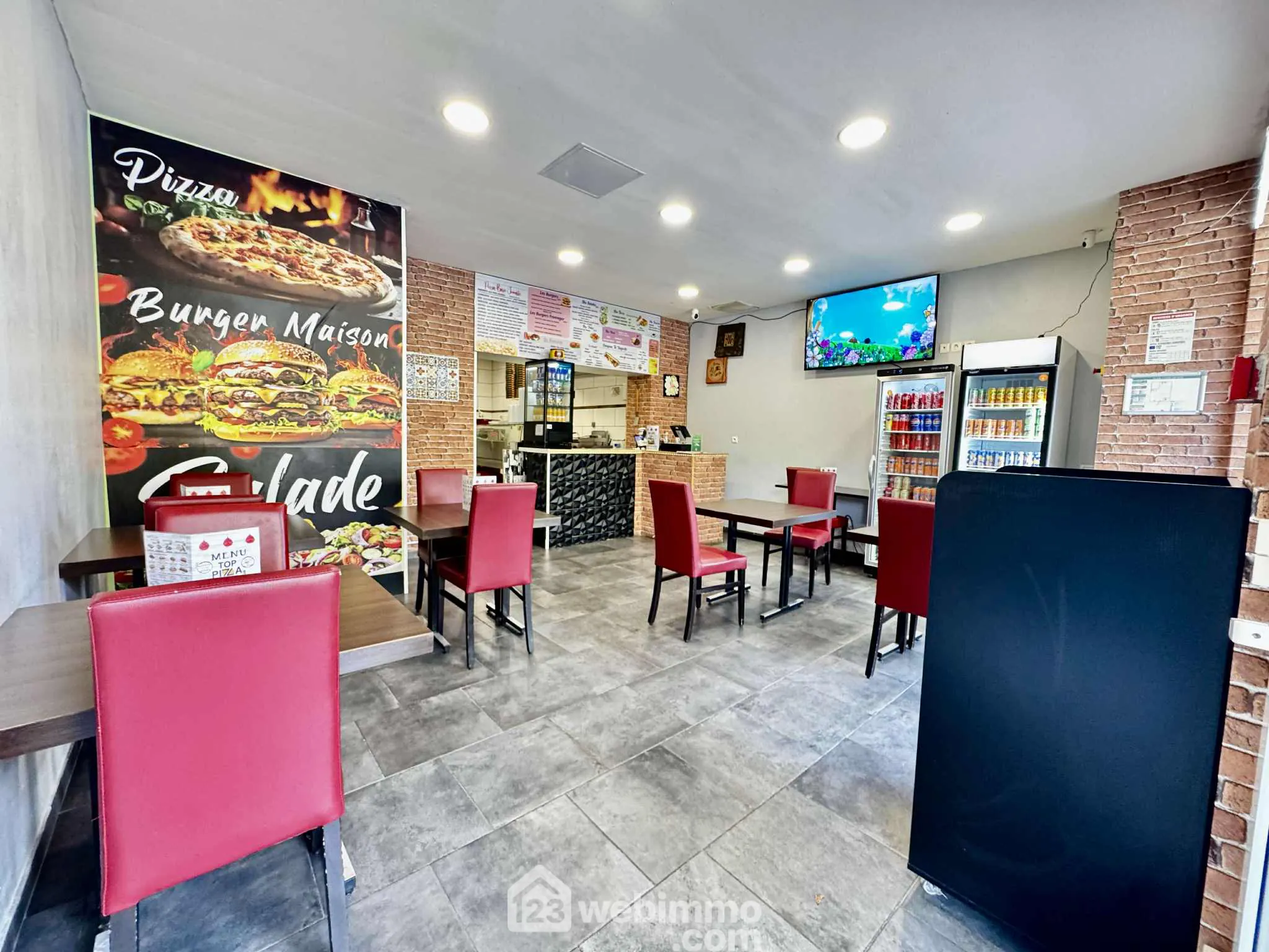 Fonds de commerce de pizzeria de 58 m² à Saint-Quentin à vendre 