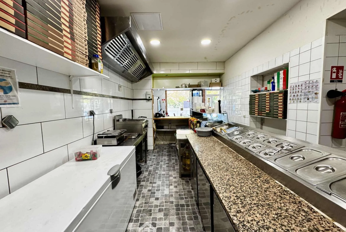 Fonds de commerce de pizzeria de 58 m² à Saint-Quentin à vendre 