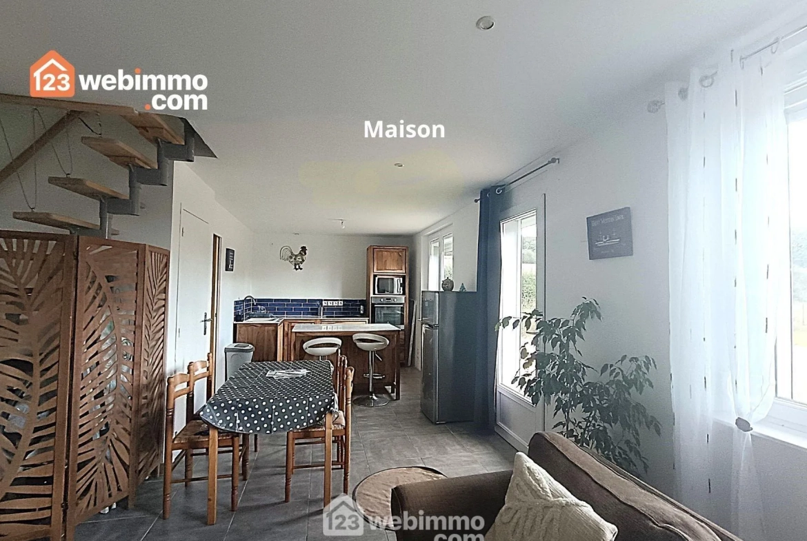 Maison lumineuse avec studio indépendant à Caouënnec-Lanvézéac en vente 