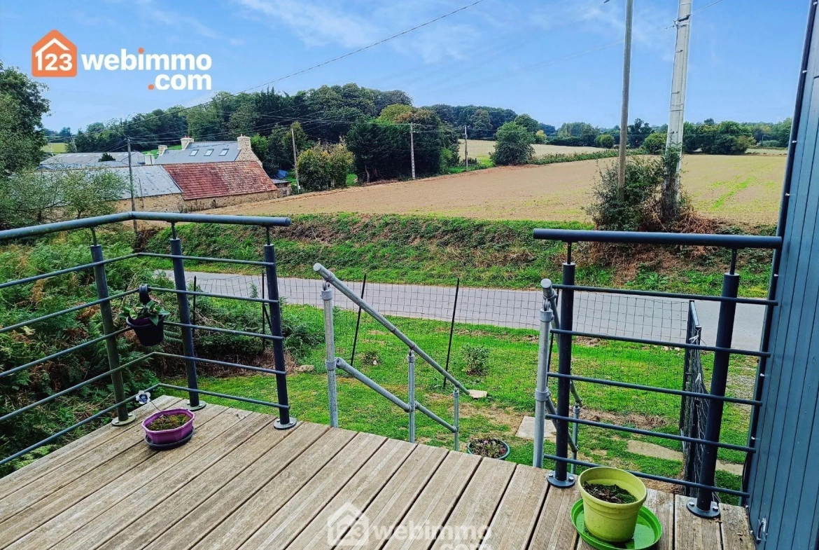 Maison lumineuse avec studio indépendant à Caouënnec-Lanvézéac en vente 