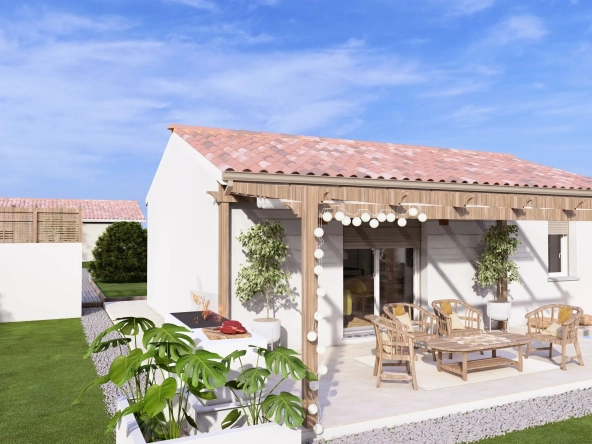 Maison neuve à Saint Cyr de 49m² avec terrain de 1100m², moderne et économe en énergie