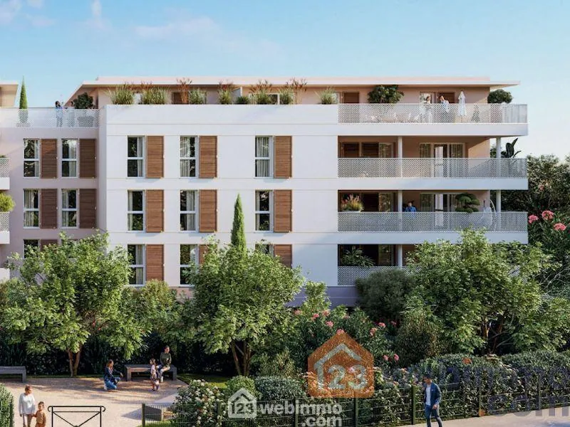 Appartement neuf de 63 m² à Vitrolles avec terrasse et stationnement sécurisé 