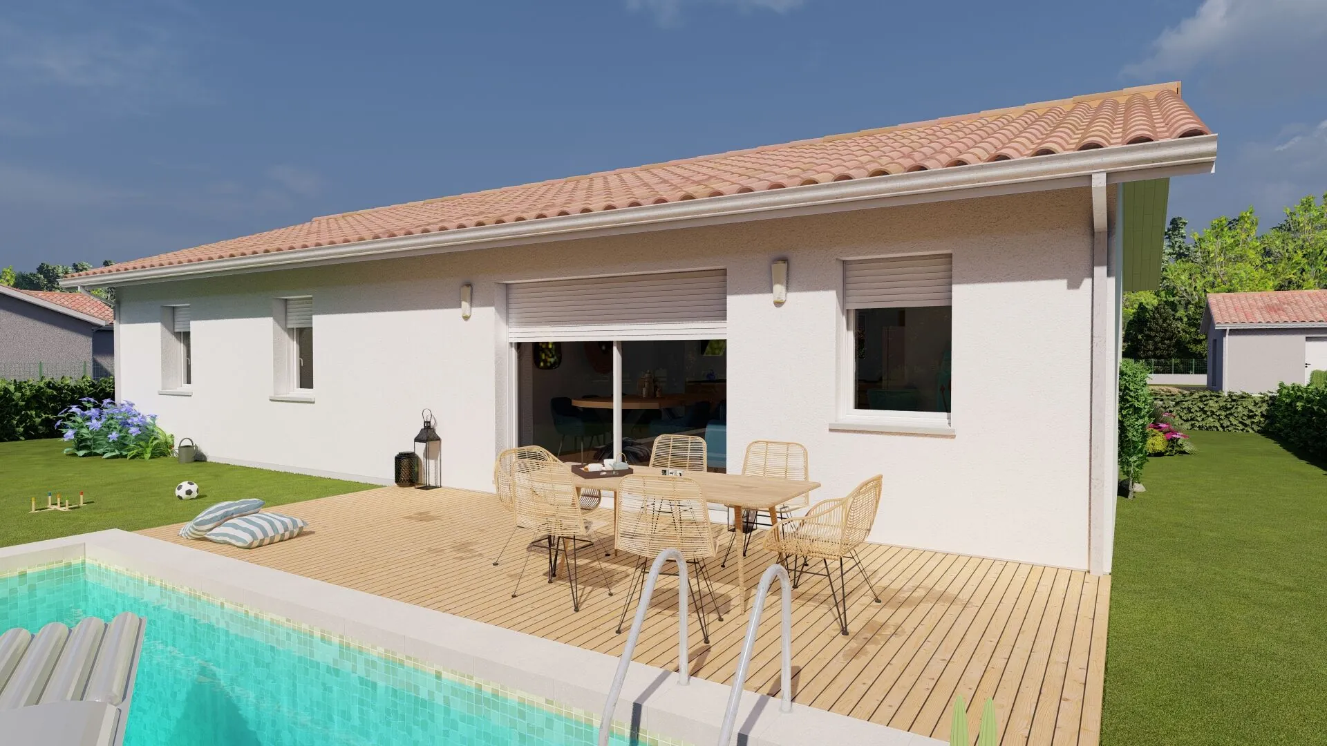 Maison neuve 3 chambres à Saint Maurice La Souterraine - Construction moderne et écologique 