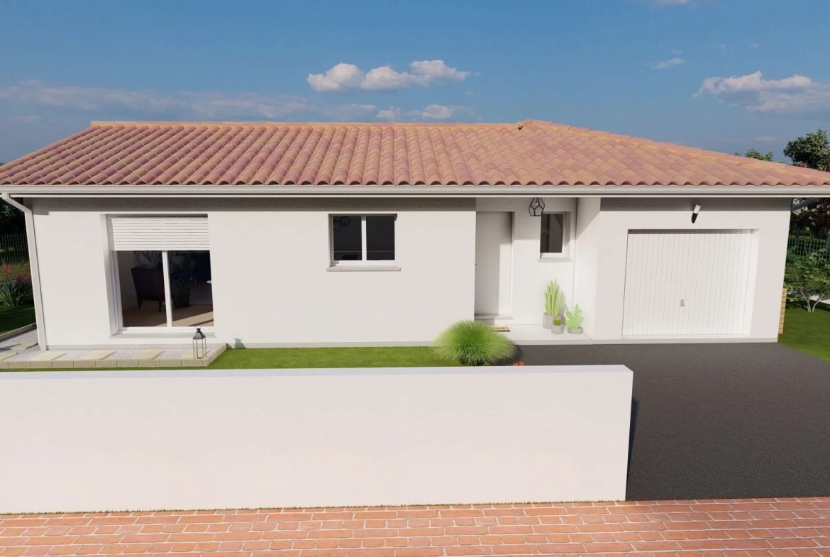 Maison neuve moderne de 95 m² avec 3 chambres et garage à Champcevinel 