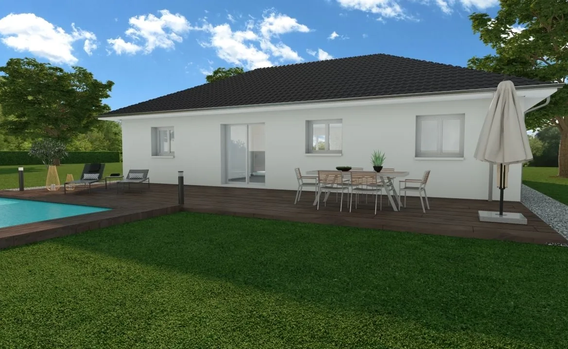 Maison plain-pied à Saint-Béron avec 3 chambres et garage - Projet personnalisé RE 2020 