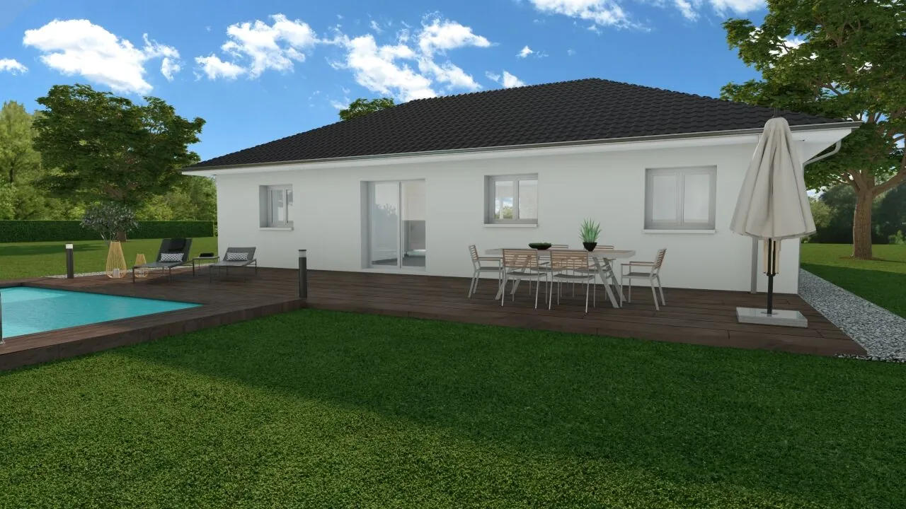 Maison plain-pied à Saint-Béron avec 3 chambres et garage - Projet personnalisé RE 2020 