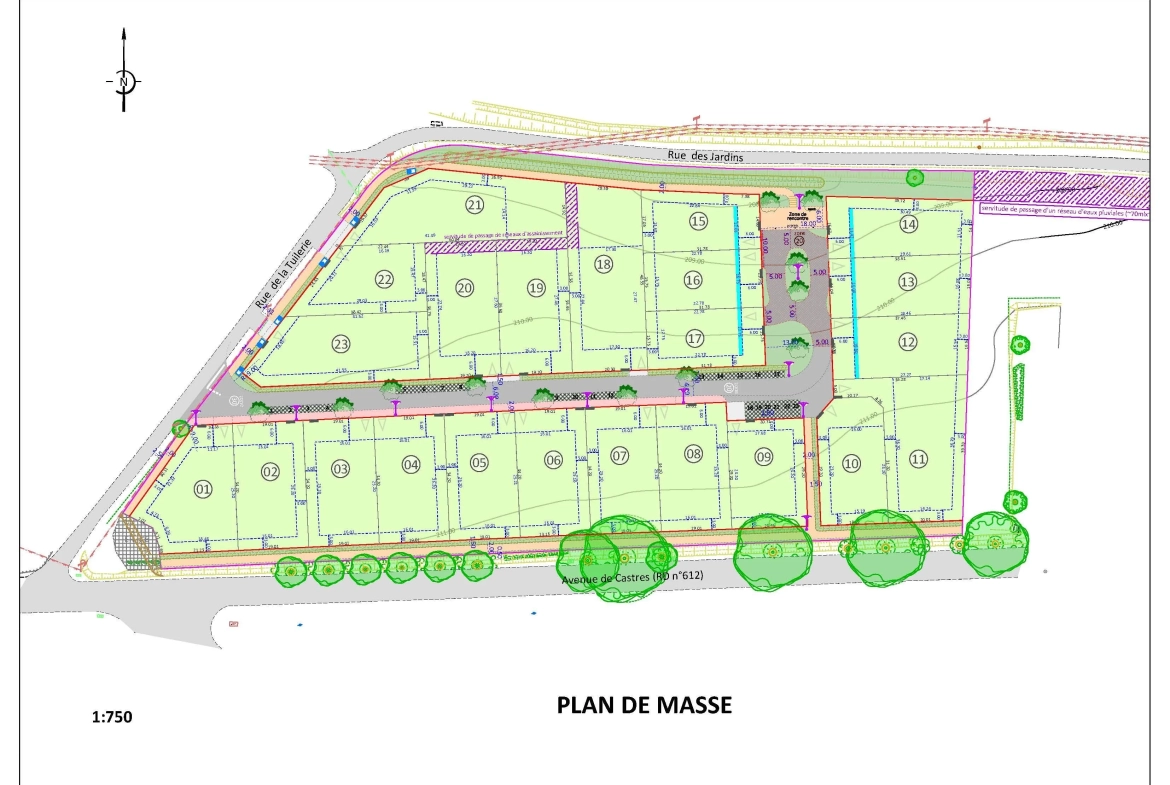 Lotissement de terrains à bâtir à Valdurenque près de Castres - Opportunité d’investissement 