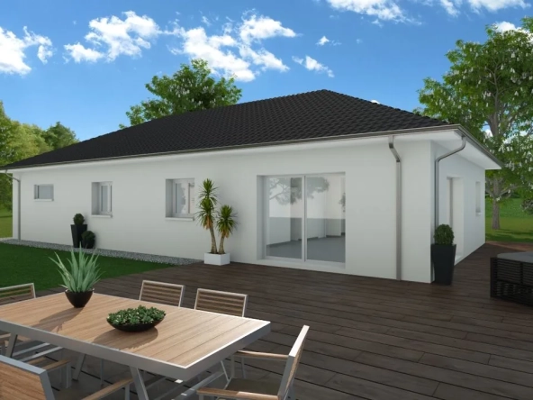 Terrain avec maison à construire à Belley, vue sur le Colombier, proche du centre-ville