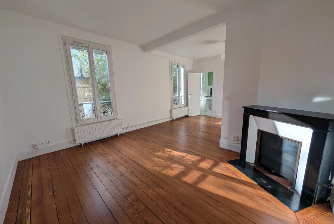 Charmant appartement de 2 pièces à Asnières-sur-Seine avec cave et charmant cachet ancien 