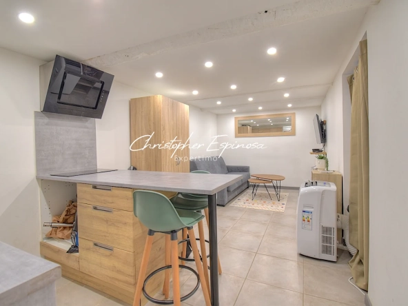 Studio rénové de 20 m² à Antibes, emplacement idéal en centre-ville