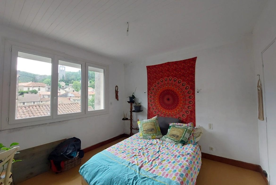 Maison de village avec local commercial et terrasses à Brusque - Vue campagne 