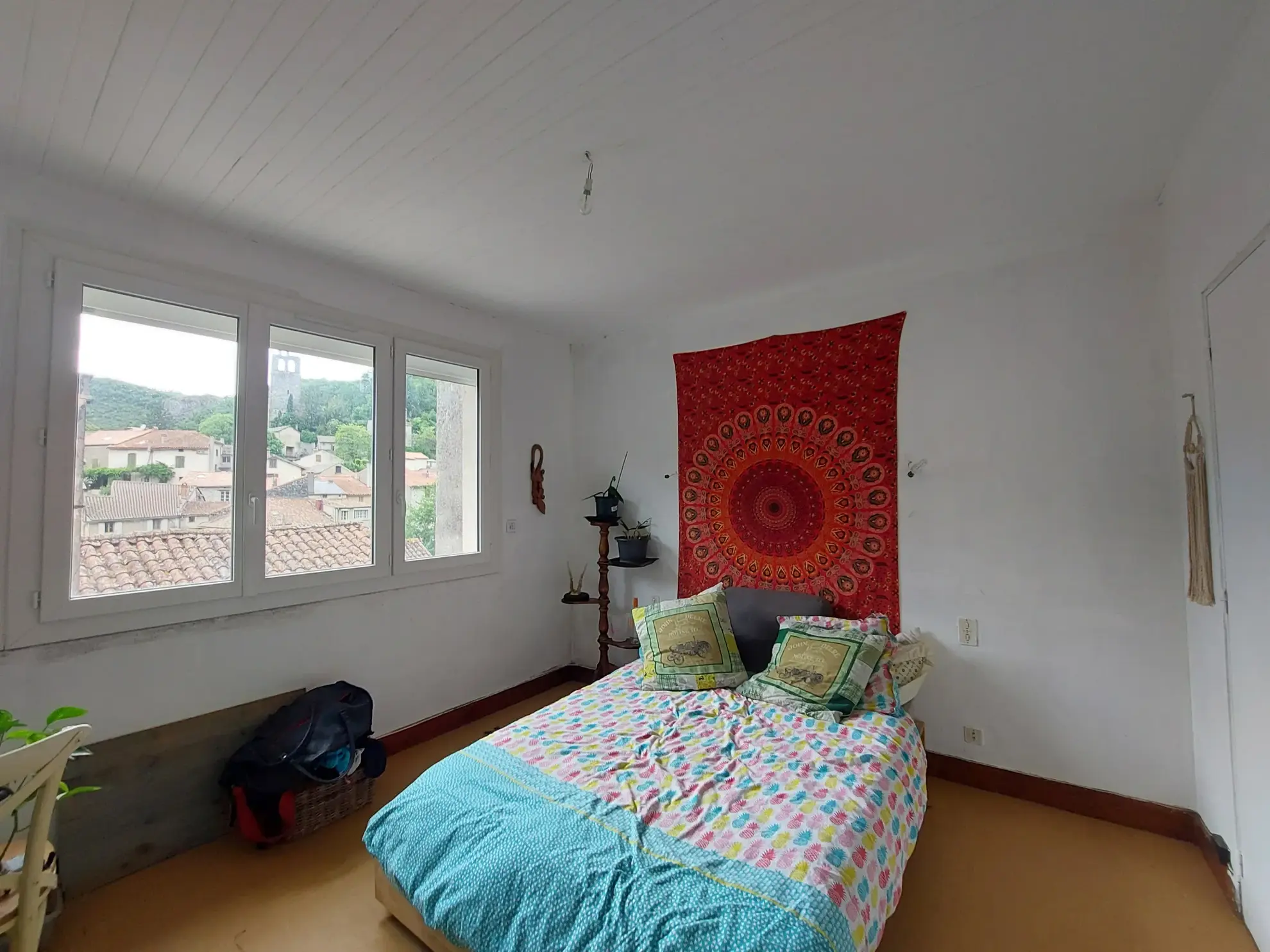 Maison de village avec local commercial et terrasses à Brusque - Vue campagne 