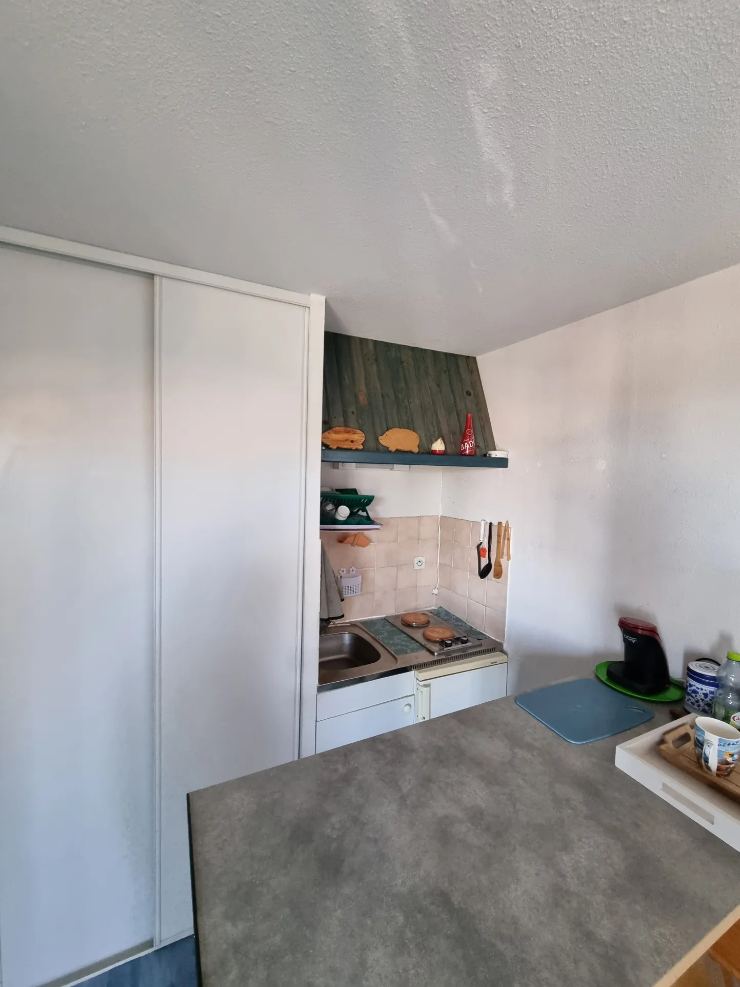 Appartement T2 de 22,54 m² avec vue mer à Saint Pierre La Mer 