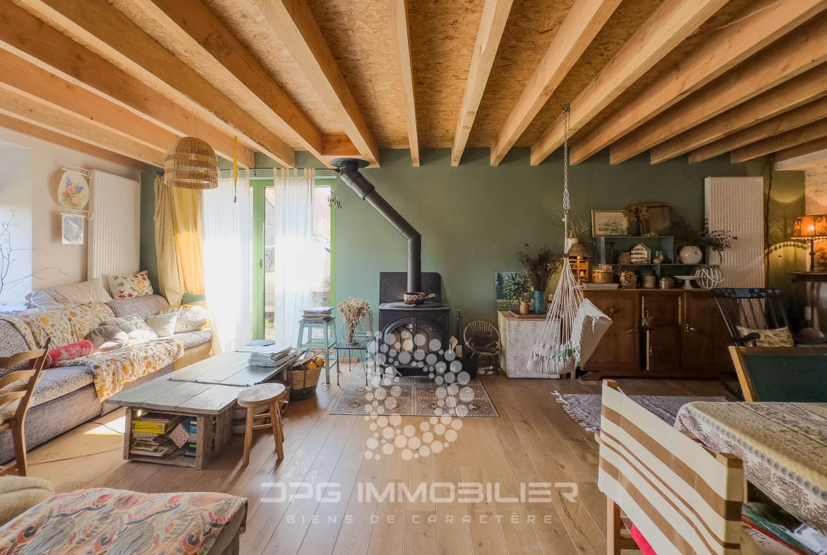 Maison de caractère en Bourgogne avec grange et jardin, idéal projet ou résidence secondaire 