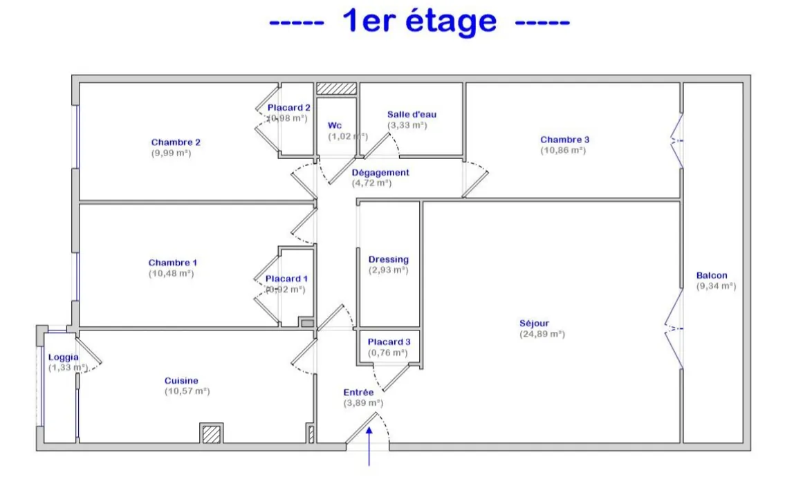 Appartement 4 pièces avec balcon à Marseille - Belle de Mai 