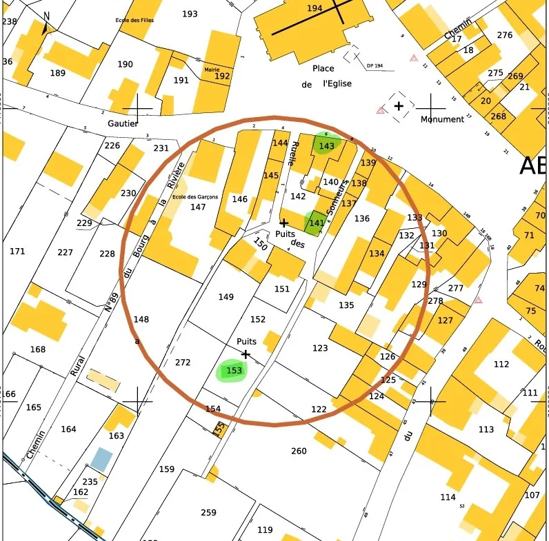 Maison à Marcon avec cour, grange et jardin – 3 chambres, 56 000 EUR 