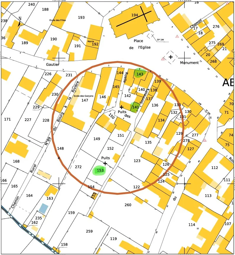 Maison à Marcon avec cour, grange et jardin – 3 chambres, 56 000 EUR 