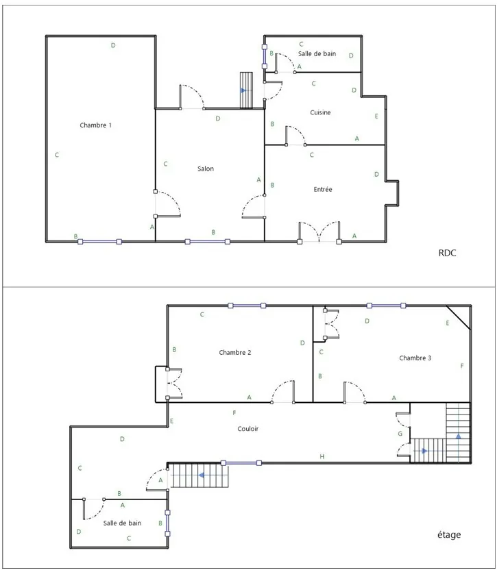Maison à Marcon avec cour, grange et jardin – 3 chambres, 56 000 EUR 