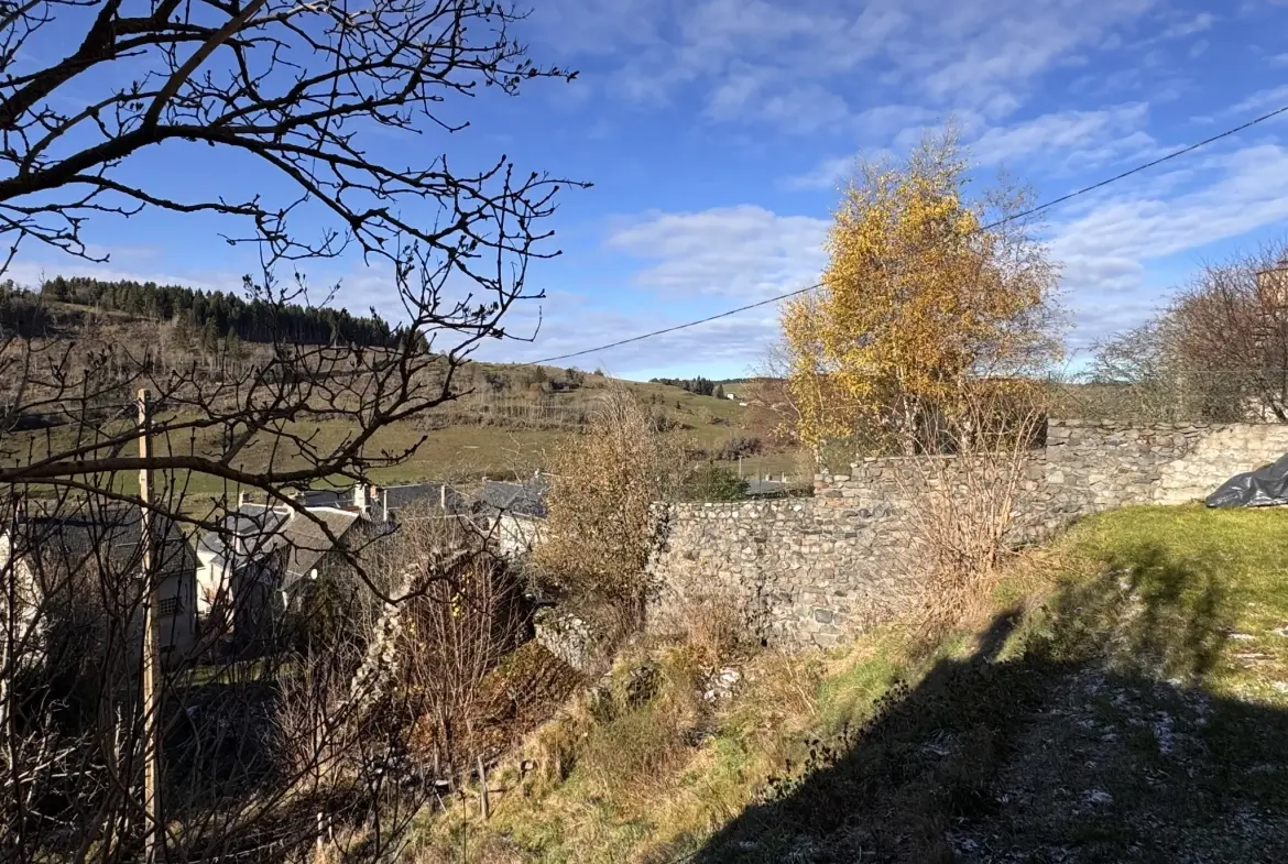 Maison à vendre à Allanche avec vue dégagée, terrain et potentiel d'aménagement 