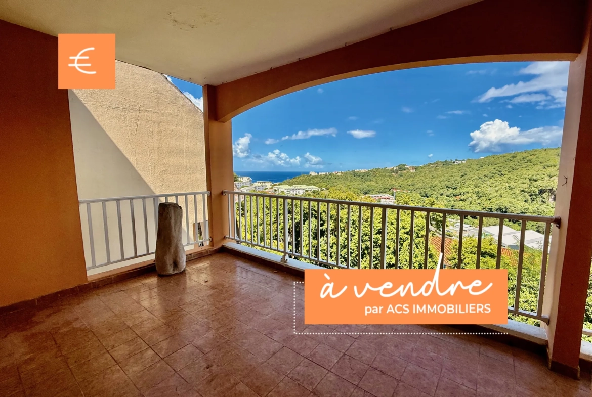 Appartement F4 avec vue mer à Schoelcher - Ravine Touza 