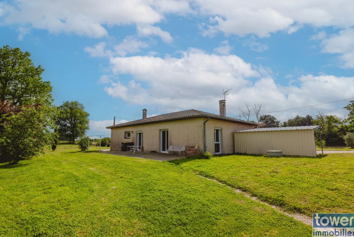 Maison de charme avec grand jardin à Poucharramet, 3 chambres, ambiance paisible 