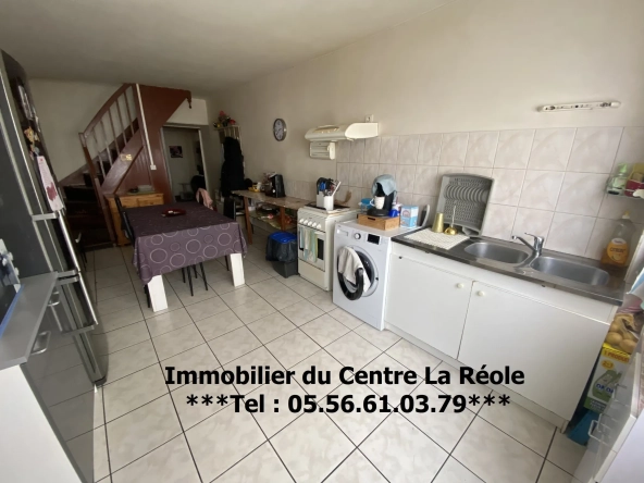 Maison de ville T3 de 73 m² avec cour et cave à La Réole