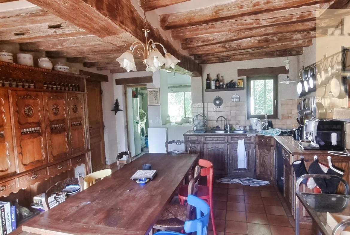 Longère en bord du Loir avec jardin, proche de Vendôme – Charme et authenticité 