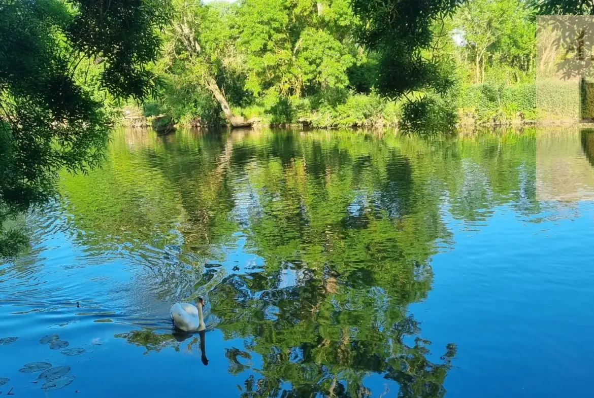 Longère en bord du Loir avec jardin, proche de Vendôme – Charme et authenticité 