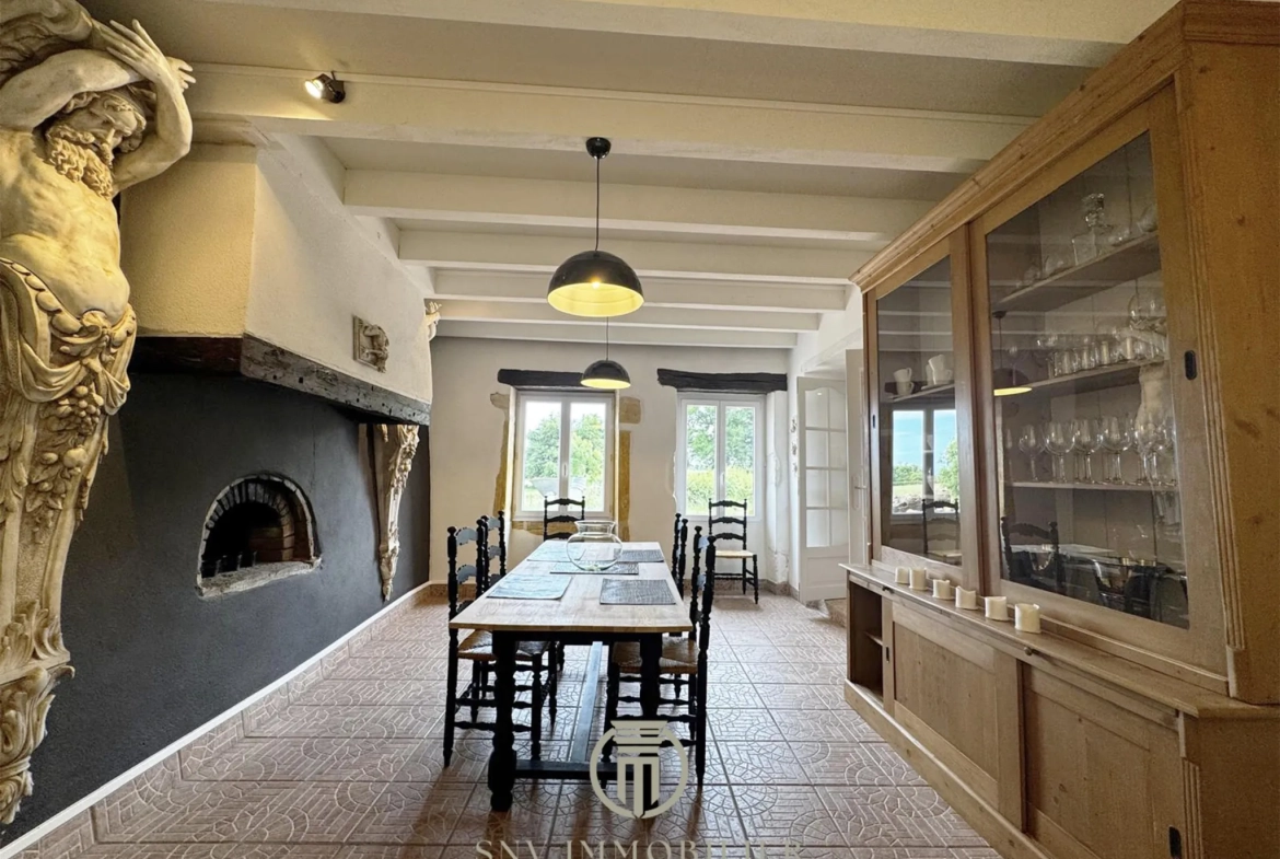 Maison de charme entièrement rénovée avec jardin, garage et dépendances à Lapalisse 