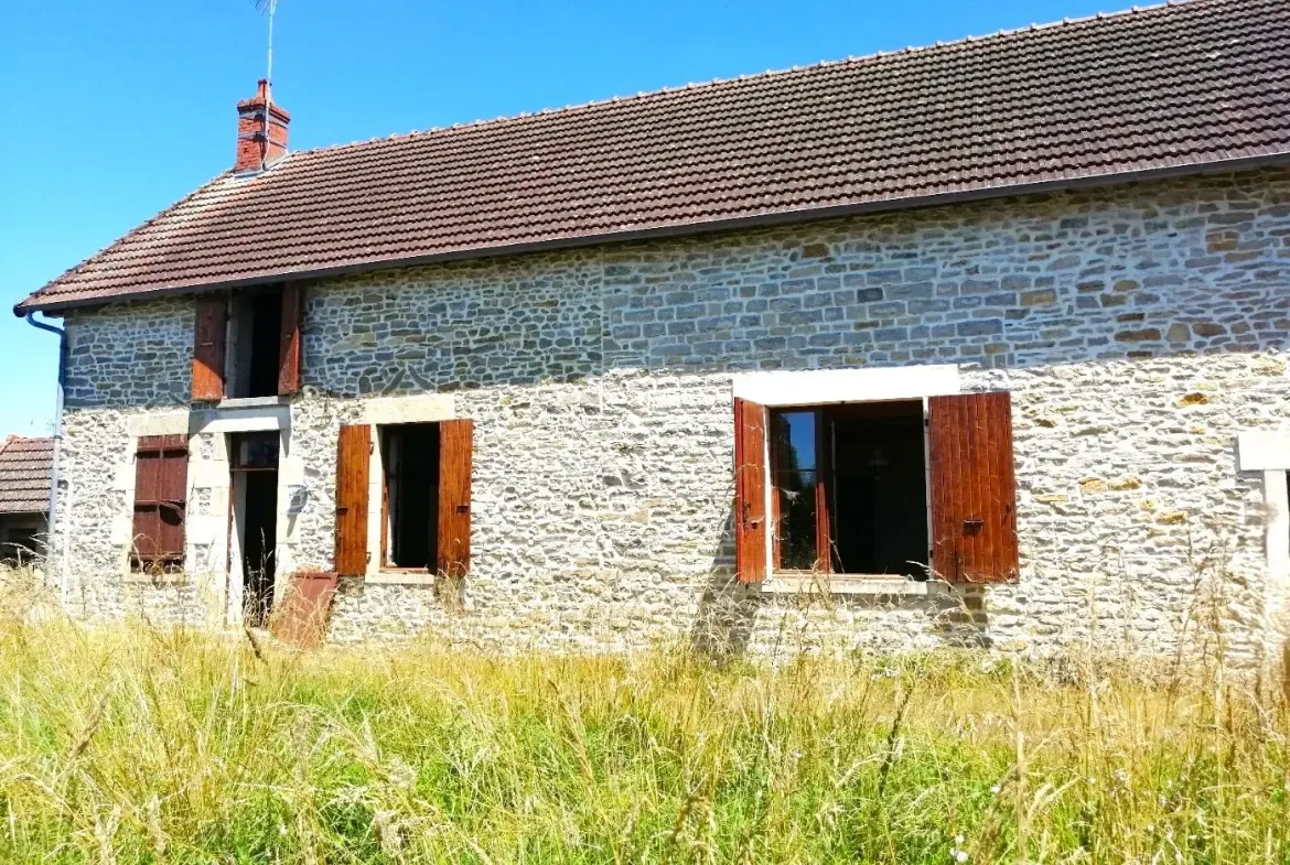 Maison de campagne avec grand terrain à vendre près de Nevers 