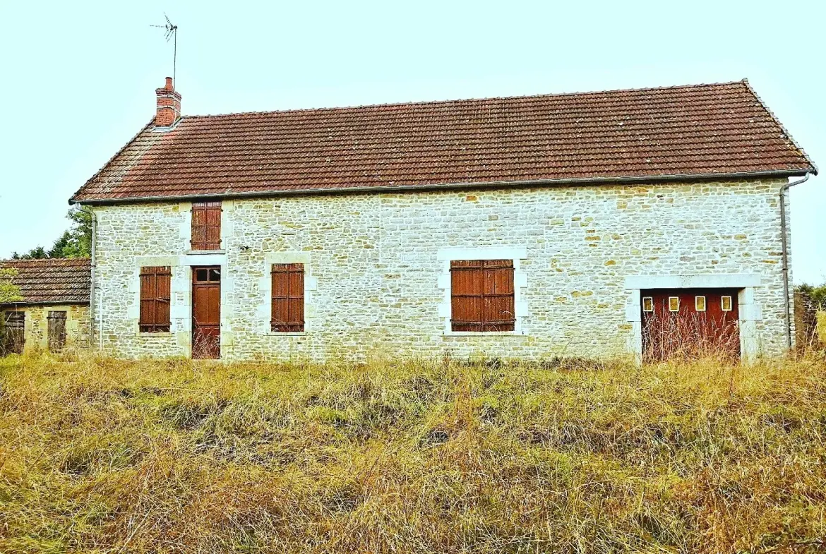 Maison de campagne avec grand terrain à vendre près de Nevers 