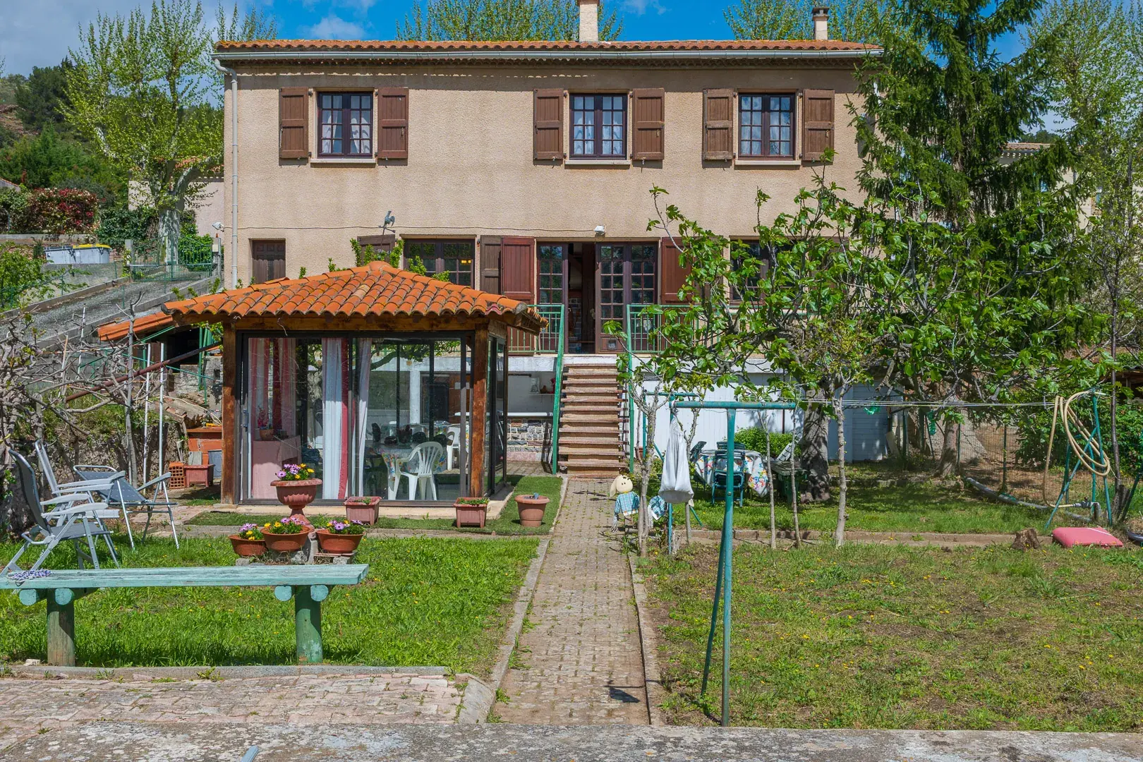 Grande villa à Caunes Minervois avec vue sur montagne et garage 