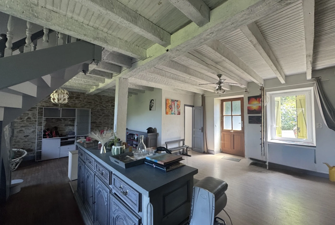 Maison en pierre à Cornil (19) avec dépendances et terrain de 360 m² 