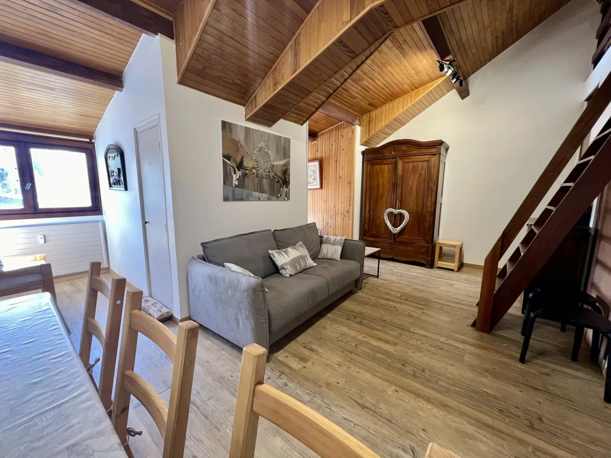 Charmant appartement duplex rénové de 50,38 m² avec vue sur les pistes aux Deux Alpes 