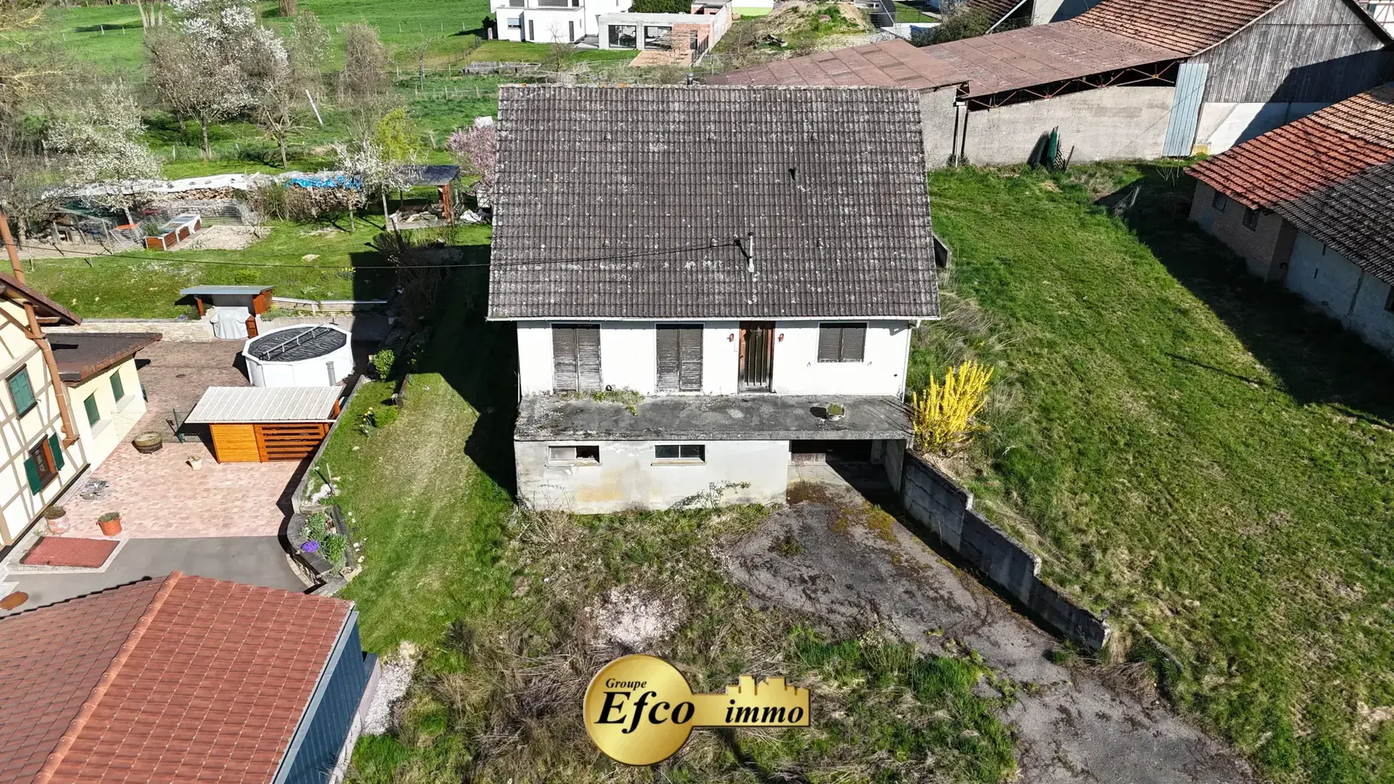 Maison à rénover à Franken en vente, 95 m², fort potentiel, vue dégagée 