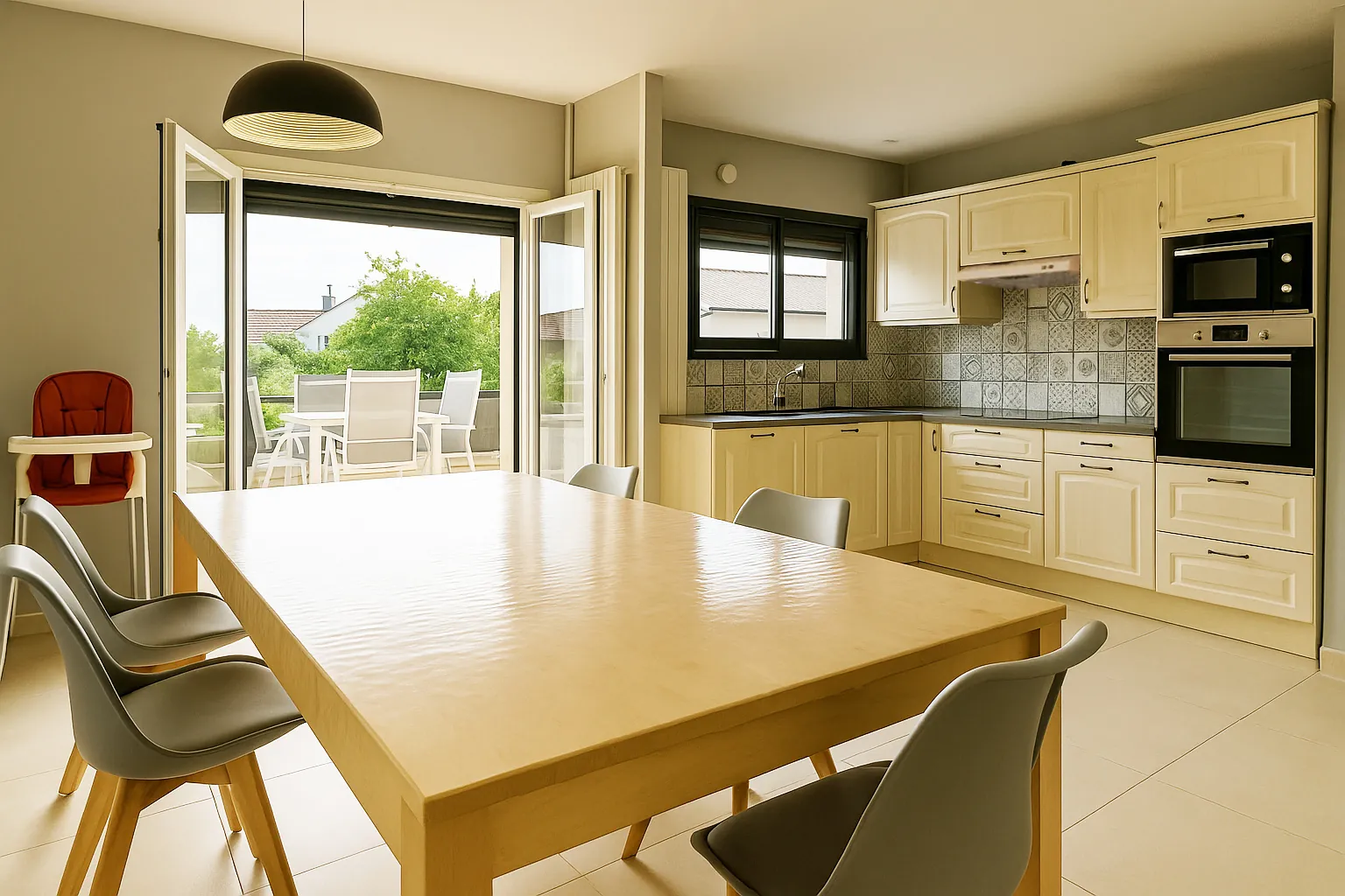 Maison contemporaine avec jardin, piscine et 3 chambres à Villers-la-Montagne 