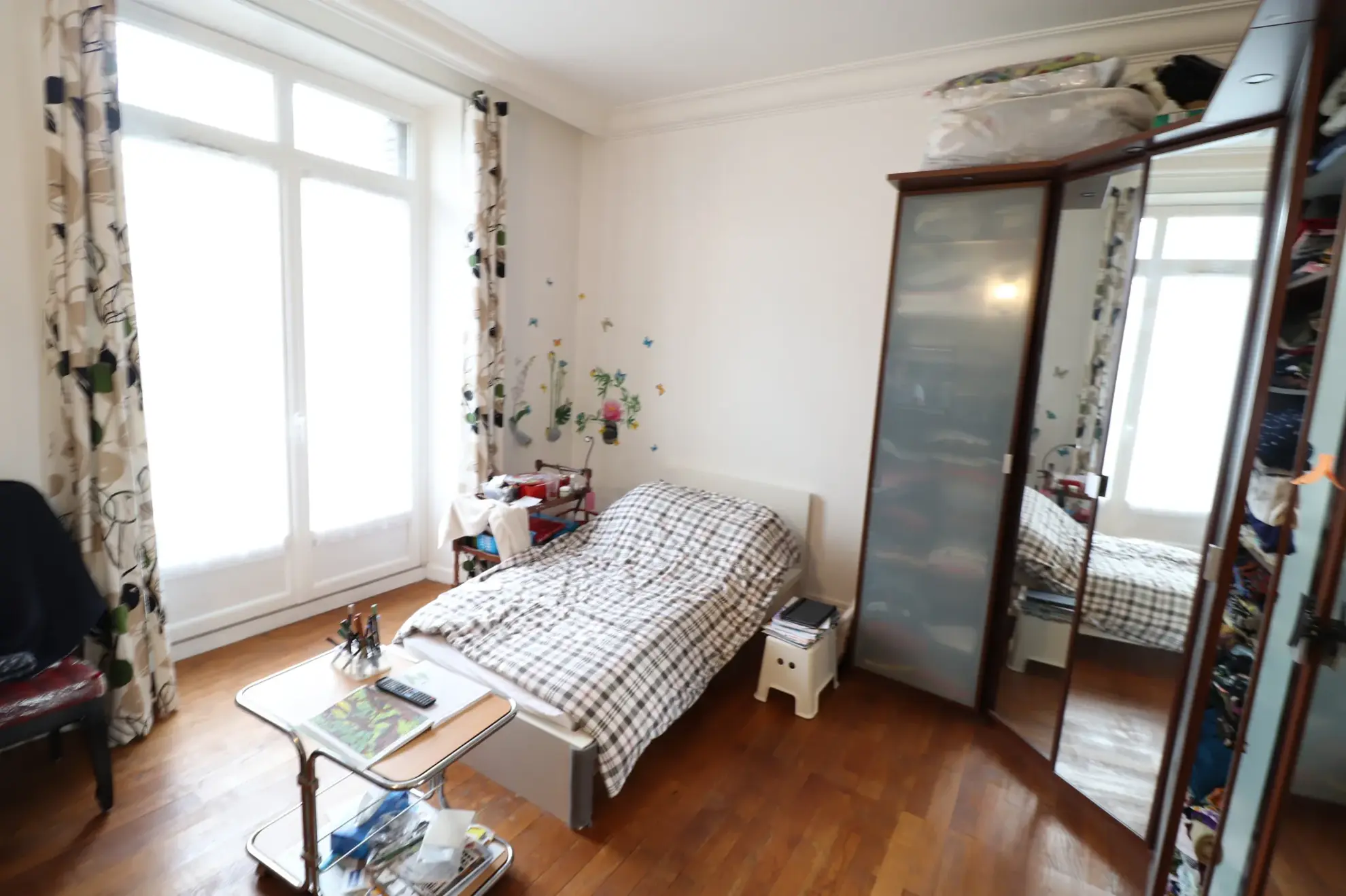 Appartement ancien avec studio à Grenoble, secteur gare, 112 m² 