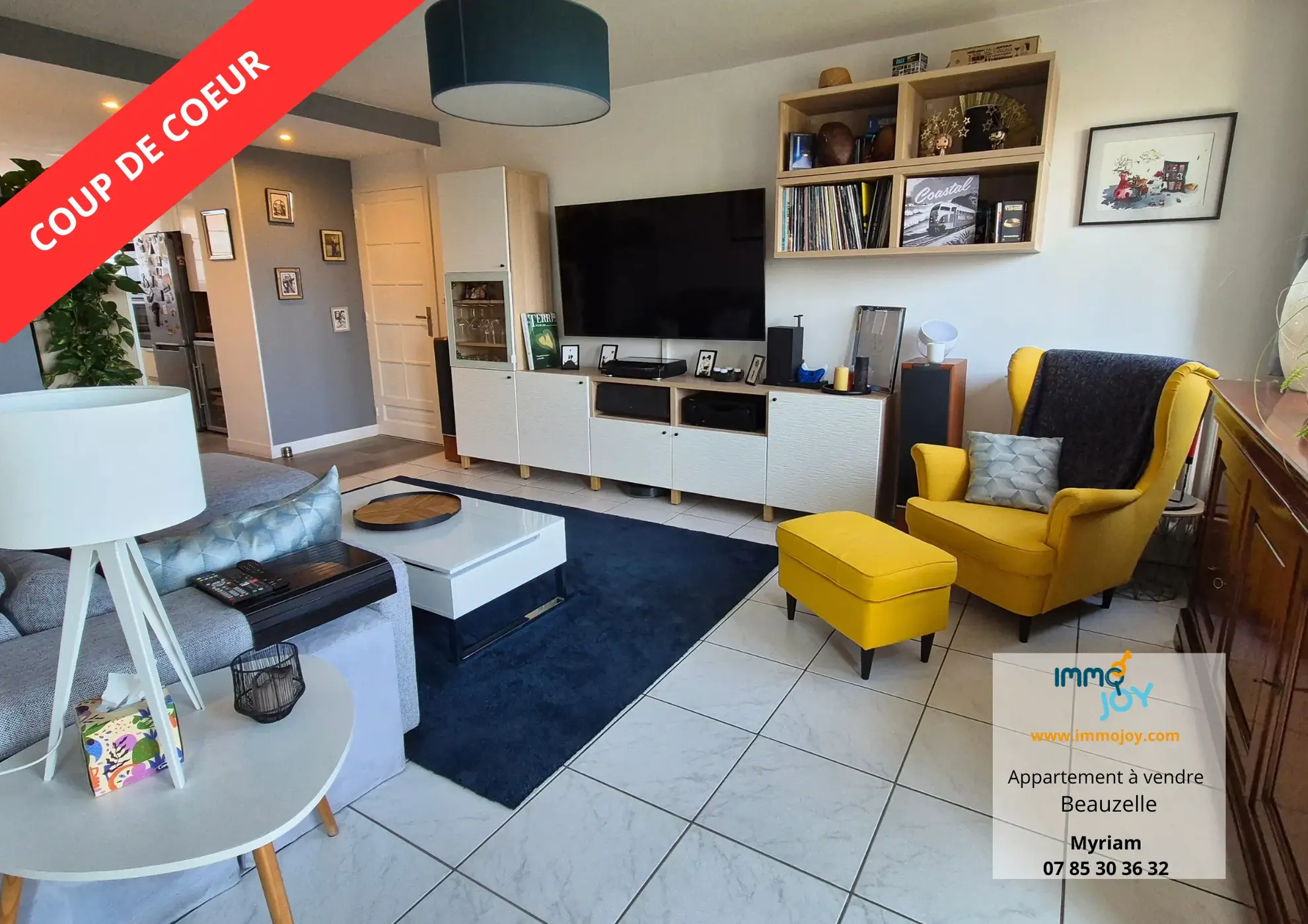 Appartement T4 rénové à Beauzelle, dernier étage avec balcon et cave