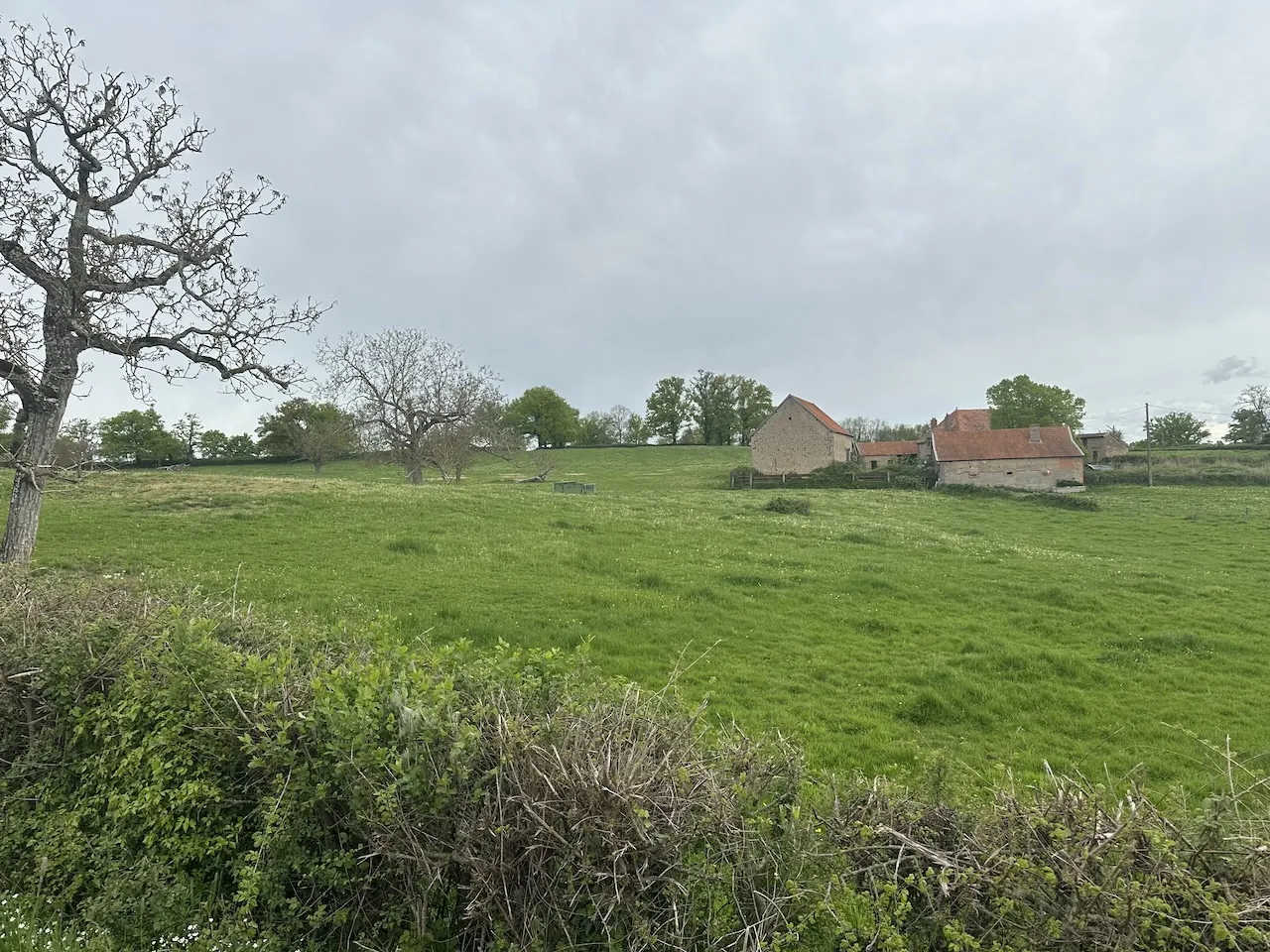 Ferme ancienne avec dépendances et terrain à Bourg le Comte, 5,8 ha 