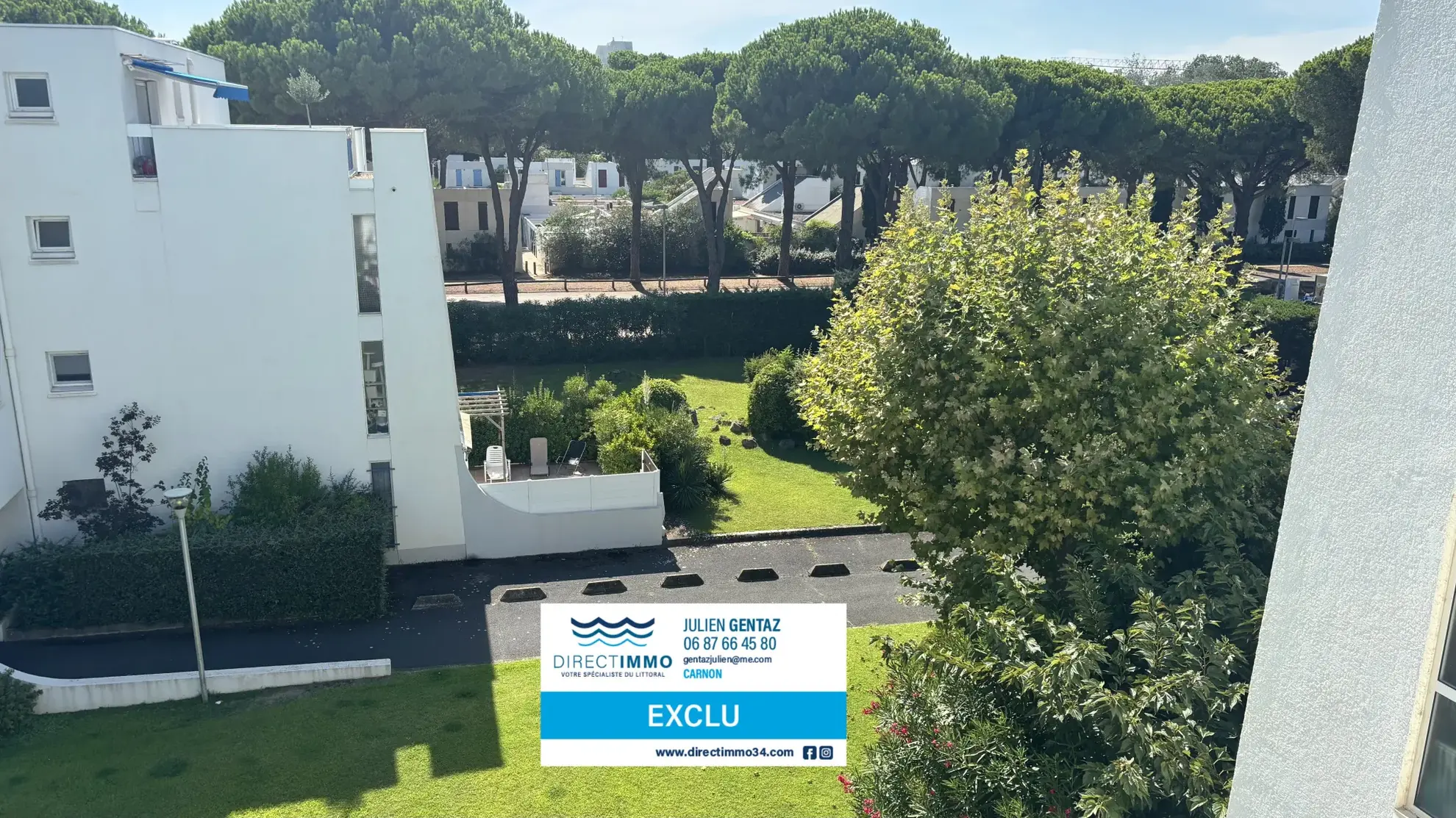 Studio lumineux à La Grande Motte avec loggia et parking privé