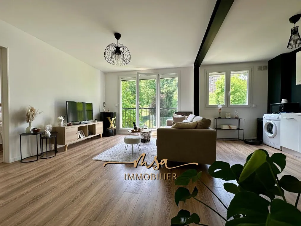 Appartement F2 de 51m² à Rouen Rive Droite avec parking et environnement calme 