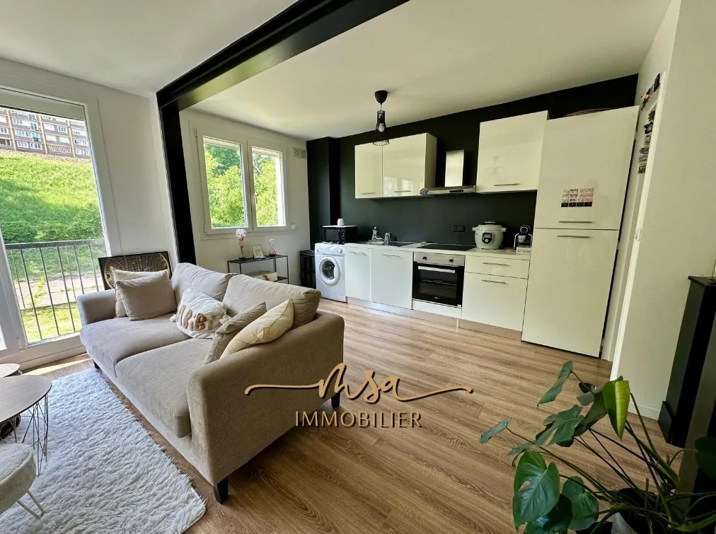 Appartement F2 de 51m² à Rouen Rive Droite avec parking et environnement calme