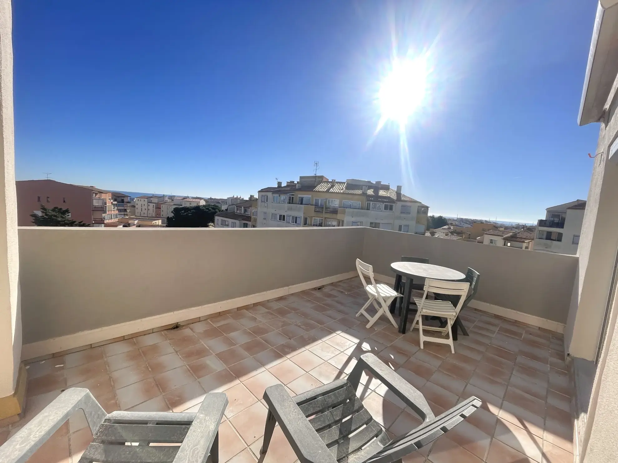 Appartement studio avec mezzanine et grande terrasse au Le Môle - Le Cap d'Agde