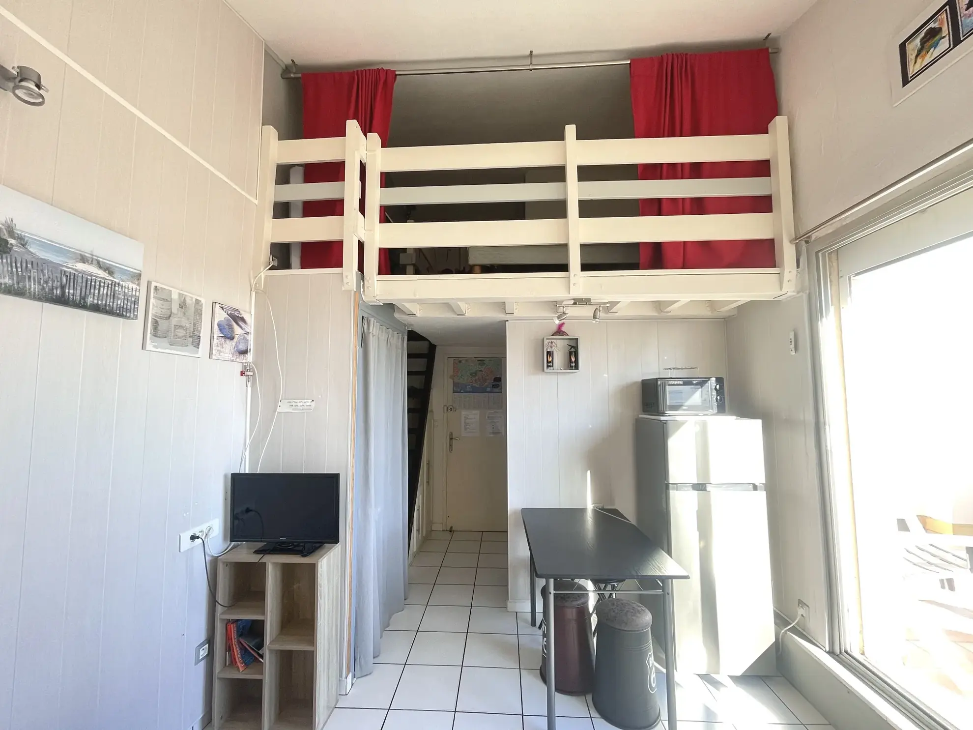 Appartement studio avec mezzanine et grande terrasse au Le Môle - Le Cap d'Agde 