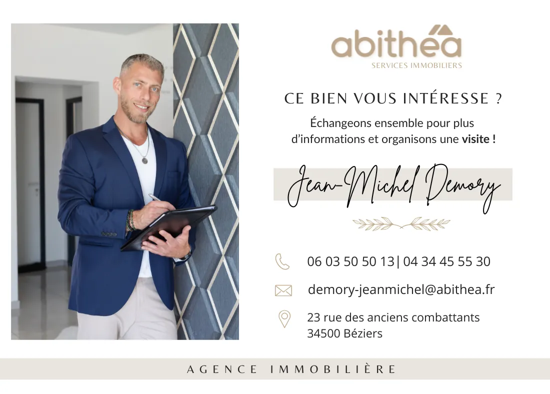 Appartement T4 rénové avec terrasse et cave en centre-ville de Béziers 