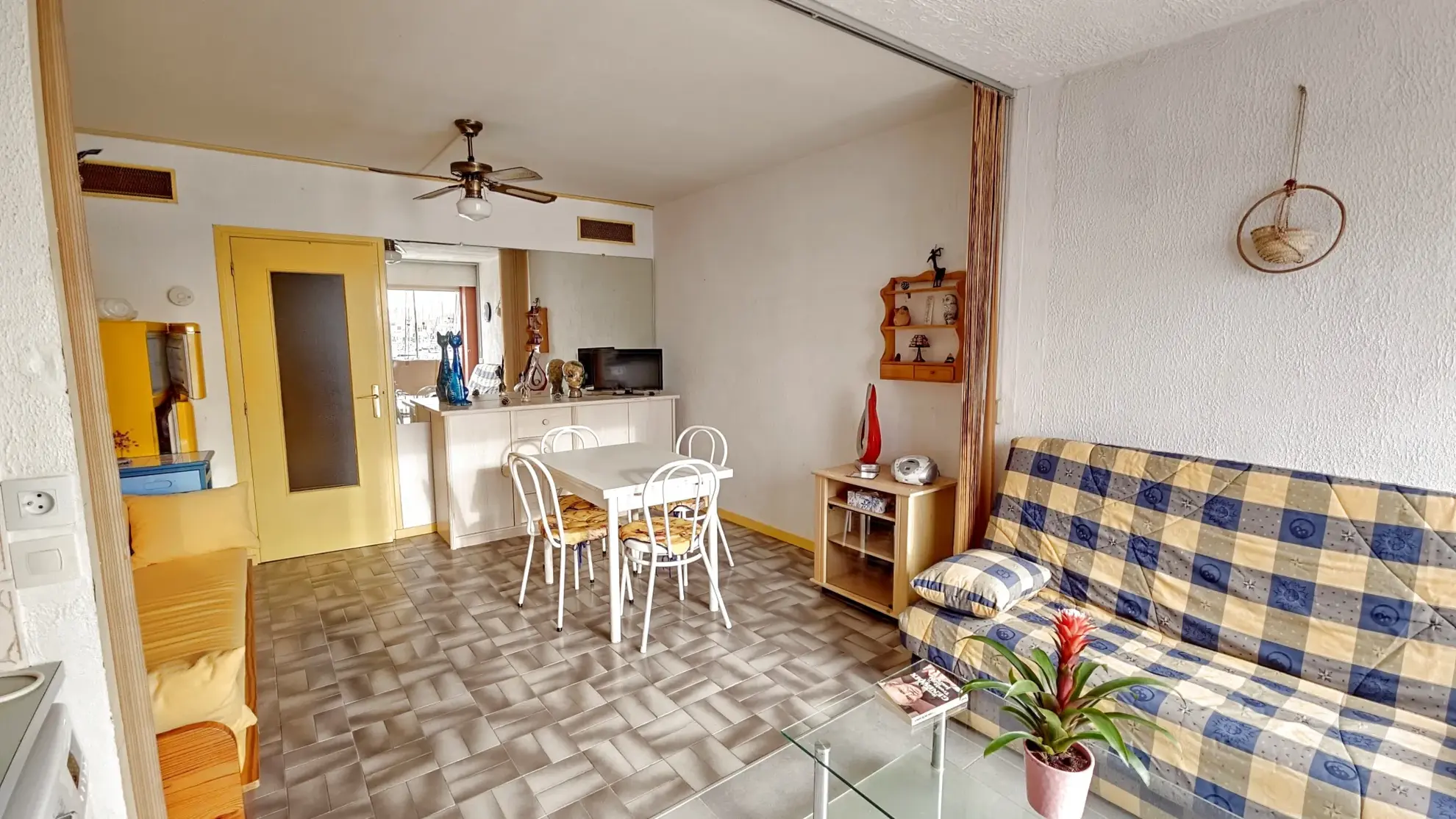 Charmant 2 pièces avec vue sur le port au Cap d'Agde 